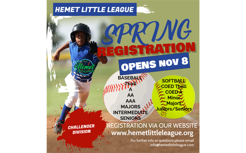 Spring Registration opens Nov 8