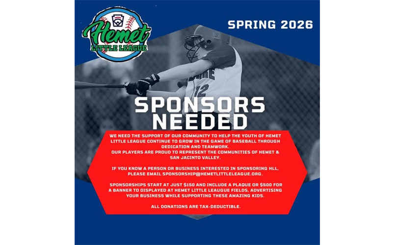 Sponsorships Needed